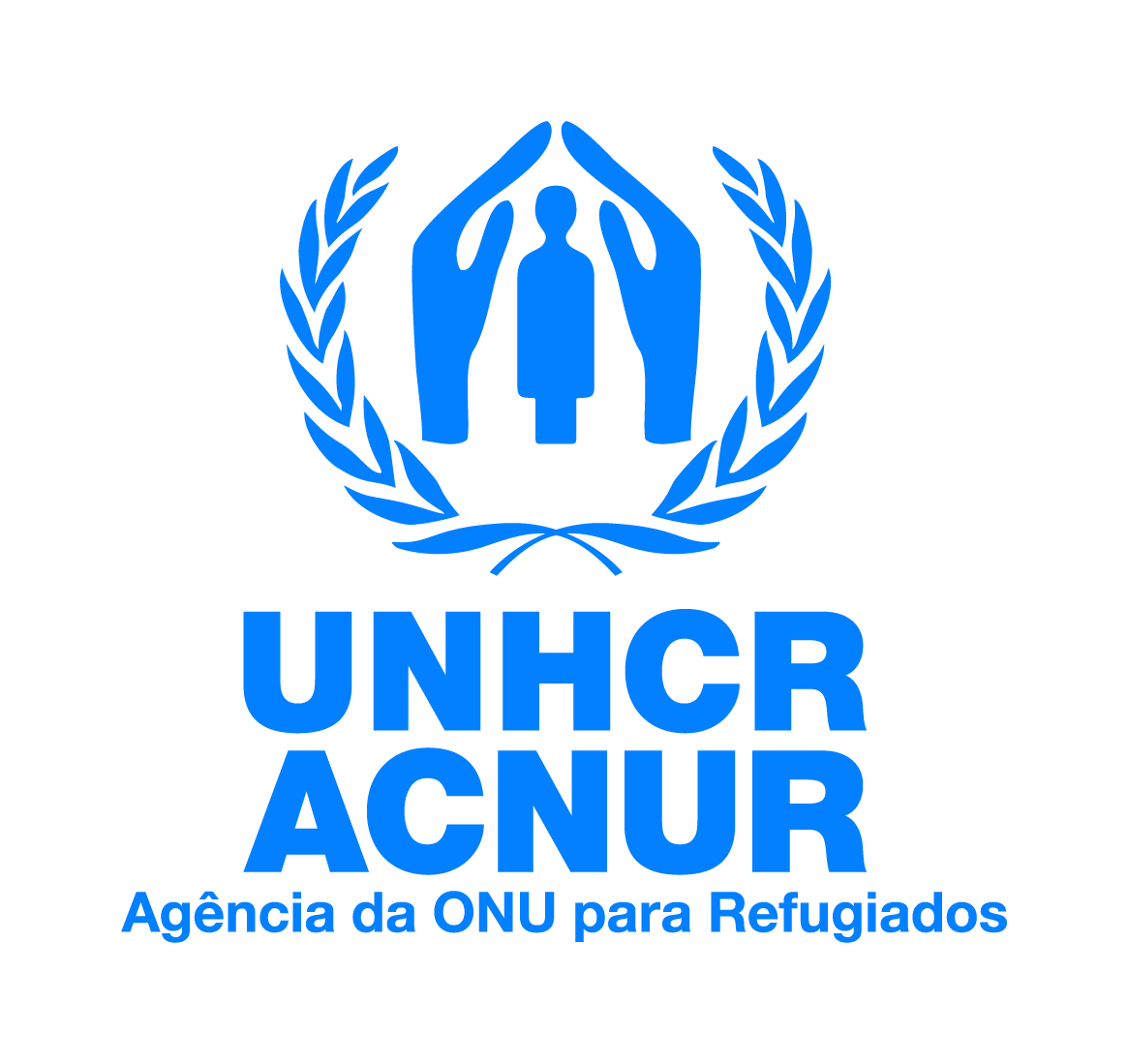 logo of UNHCR in portuguese